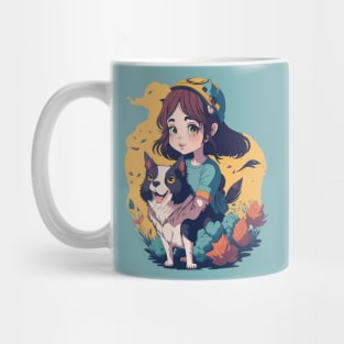 just a girl and her dog Mug